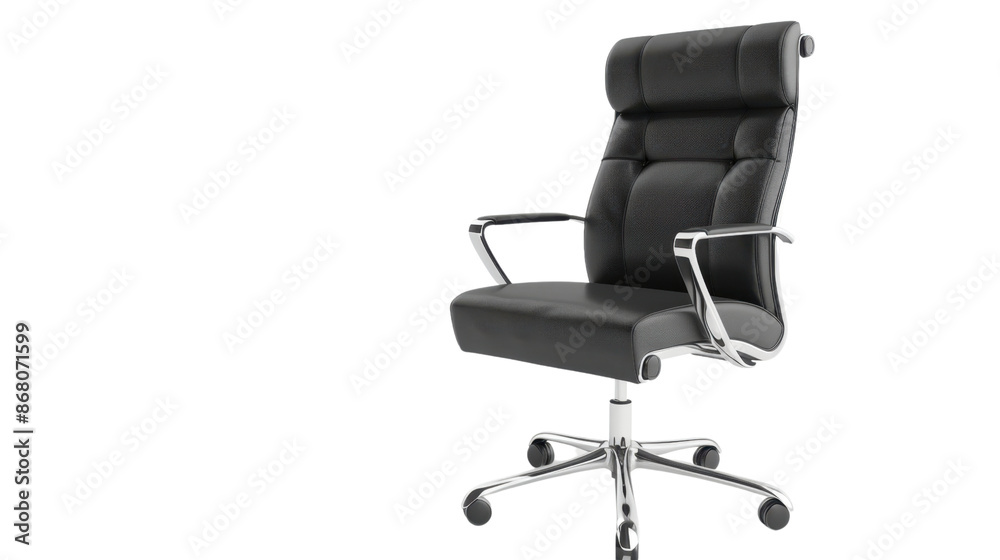 Stylish modern office chair front view isolated on transparent background Stylish modern office chair front view isolated on transparent background