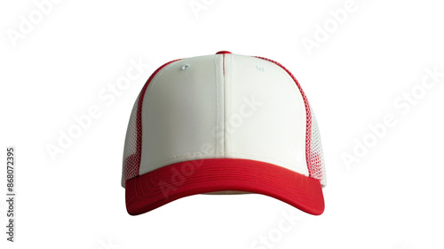 Stunning blue and white Baseball Cap on transparent background