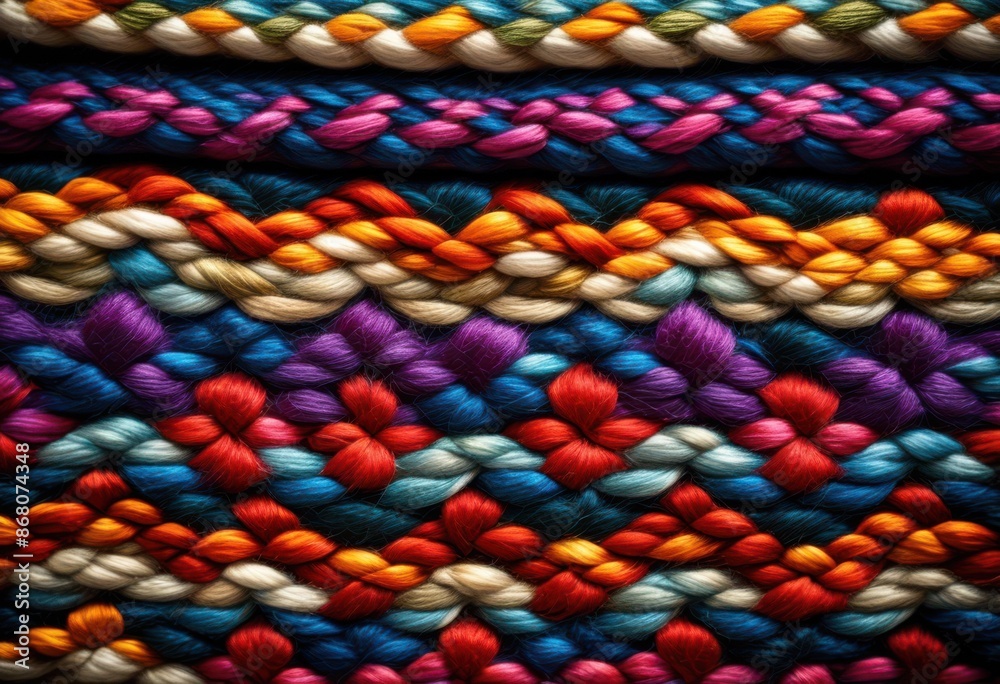intricate woven wool texture close detail crafted pattern fabric material handmade artisan design, thread, knit, weave, textile, handcrafted, knitting, weaving