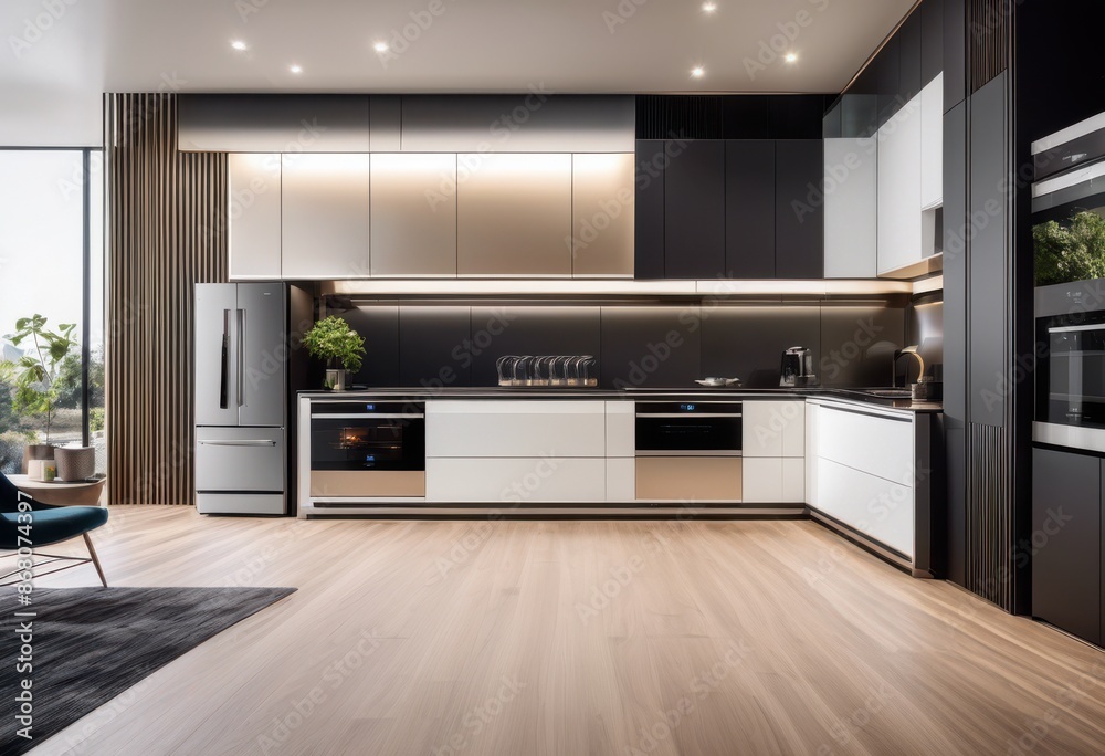 modern open concept smart kitchen connected home appliances, technology, interior, design, contemporary, automated, stylish, electronic, devices, futuristic, sleek modern open concept smart kitchen connected home appliances, technology, interior, design, contemporary, automated, stylish, electronic, devices, futuristic, sleek
