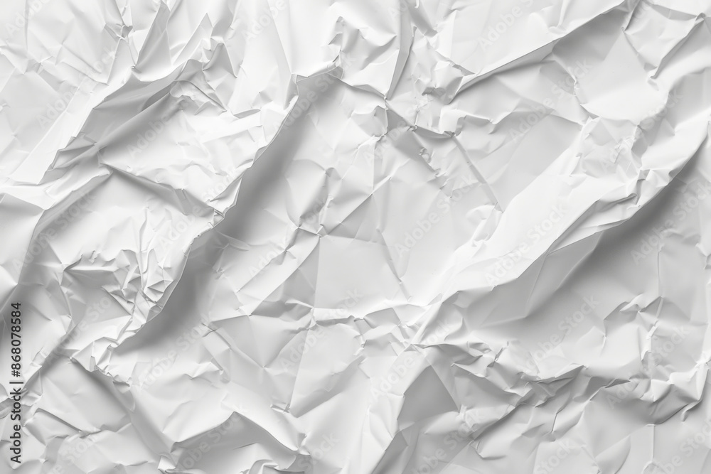 White crumpled and creased paper poster texture White crumpled and creased paper poster texture