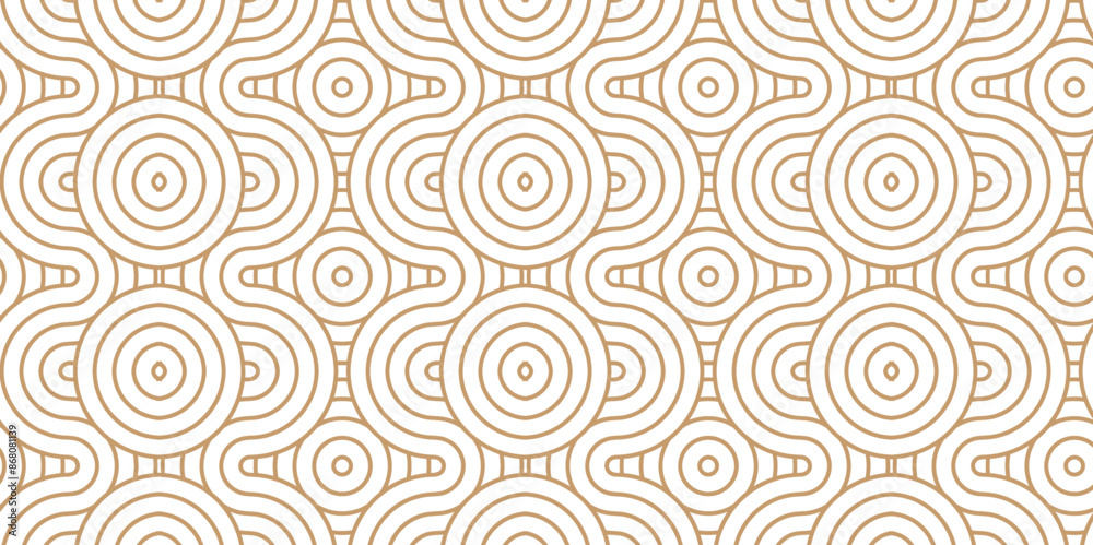 Vector Overlapping Pattern Minimal diamond geometric wave spiral and abstract circle wave line. brown, wood color seamless tile stripe geometric create retro line white pattern background. Vector Overlapping Pattern Minimal diamond geometric wave spiral and abstract circle wave line. brown, wood color seamless tile stripe geometric create retro line white pattern background.