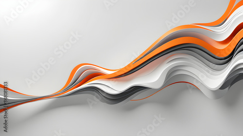 white orange color curve on grey background modern abstract business background for banner poster backdrop design, Futuristic Background, Wallpaper