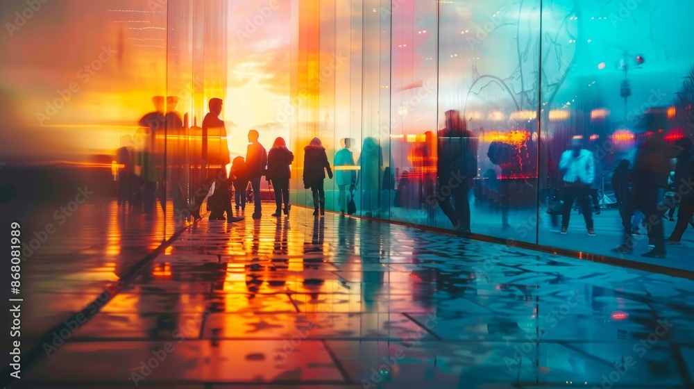The gallery's empty walls were adorned with abstract paintings, creating a contemporary atmosphere for the art exhibition. The gallery's empty walls were adorned with abstract paintings, creating a contemporary atmosphere for the art exhibition.