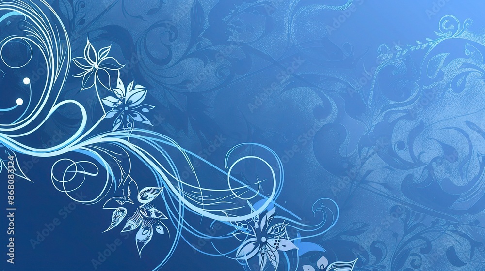 Elegant Blue Background with Intricate Embellishments for Professional Design Projects, Event Decorations, and Digital Artwork Elegant Blue Background with Intricate Embellishments for Professional Design Projects, Event Decorations, and Digital Artwork