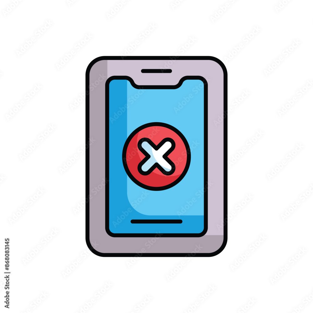 Smart Phone icon design with white background stock illustration Smart Phone icon design with white background stock illustration