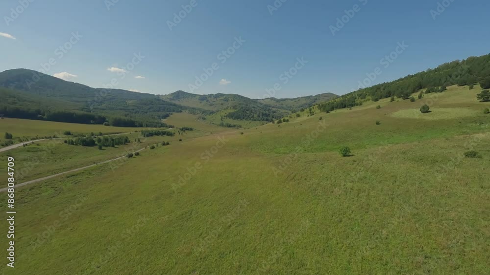 Smooth flight an FPV drone in a hilly area during a sunny summer day
Smooth flight an FPV drone in a hilly area during a sunny summer day