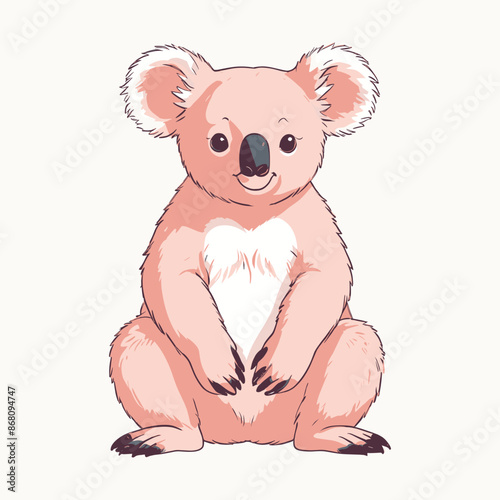 Cute Cartoon Koala Illustration