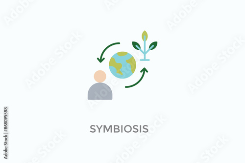 Symbiosis Vector Icon Or Logo Illustration