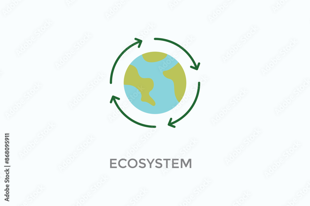 Ecosystem Vector Icon Or Logo Illustration Ecosystem Vector Icon Or Logo Illustration