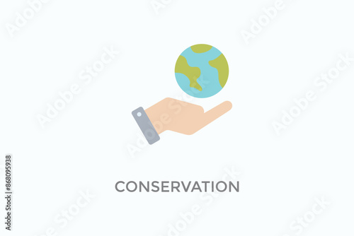 Conservation Vector Icon Or Logo Illustration