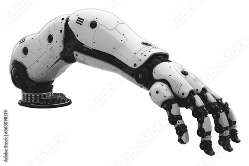 robot arm isolated on white