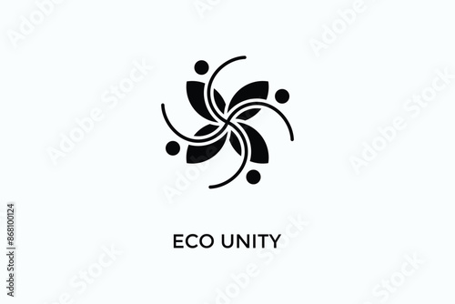 Eco Unity Vector Icon Or Logo Illustration