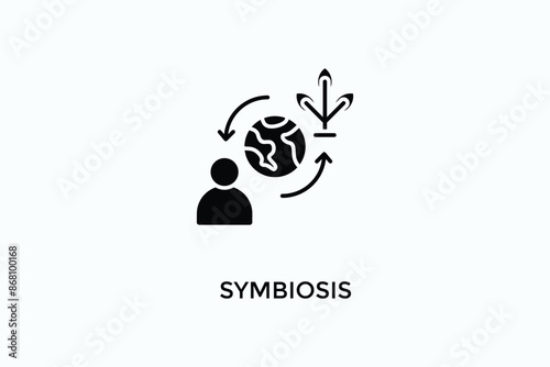 Symbiosis Vector Icon Or Logo Illustration