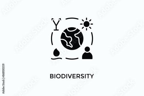 Biodiversity Vector Icon Or Logo Illustration