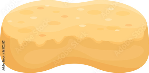 Soft yellow sponge is ideal for cleaning dishes, washing cars, or taking a relaxing bath