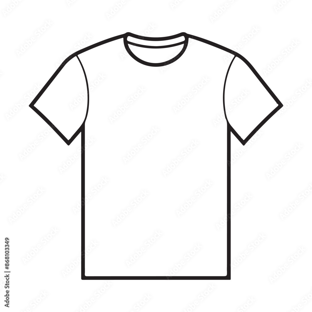 t-shirt single Line Icon Vector Design outline.
t-shirt single Line Icon Vector Design outline.
