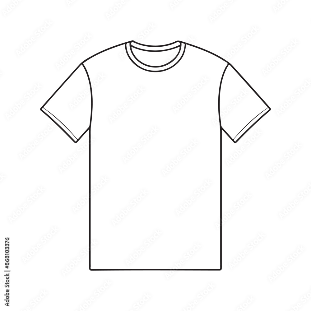 t-shirt single Line Icon Vector Design outline.
t-shirt single Line Icon Vector Design outline.