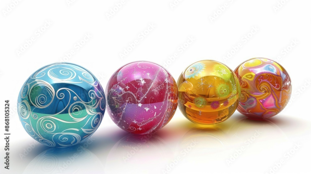 A set of colorful Easter eggs arranged in a row png. A set of colorful Easter eggs arranged in a row png.