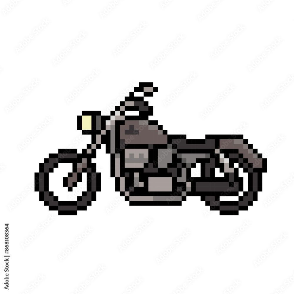 Fototapeta premium custom motor bike pixel art