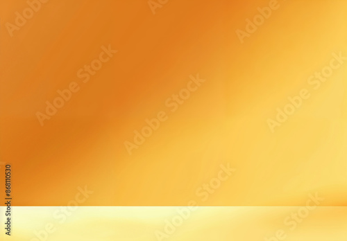 Empty table yellow gradient background with light reflections – ideal for product display or presentation concepts