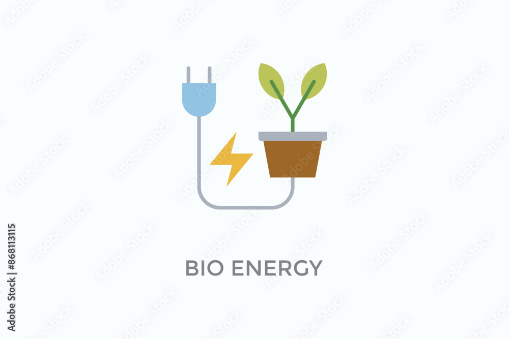 Bio Energy Vector Icon Or Logo Illustration Bio Energy Vector Icon Or Logo Illustration