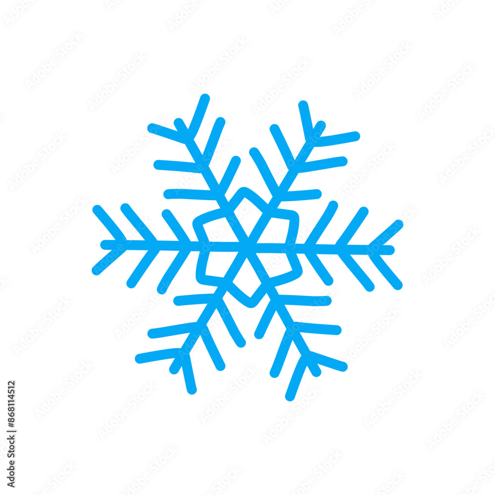 Snowflake Doodle Icon Hand Drawn Snowflake Doodle Icon Hand Drawn
