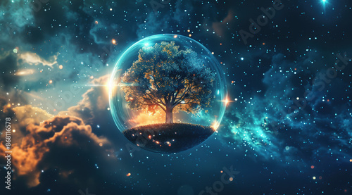 Tree in a Cosmic Bubble
