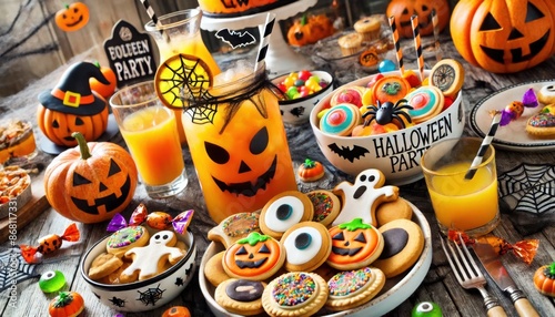 ハロウィンパーティーの可愛いデコレーション料理
