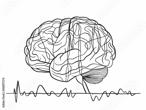 Abstract Brain Pulse: Exploring the Dynamic Rhythm of Mental Health