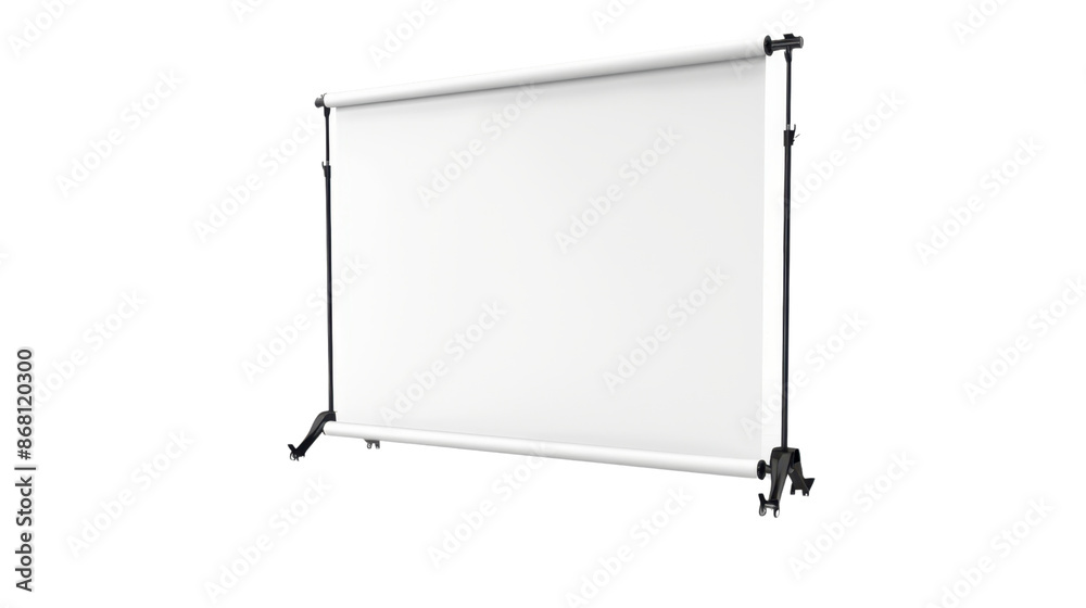 Rollup advertising banner on transparent background Rollup advertising banner on transparent background
