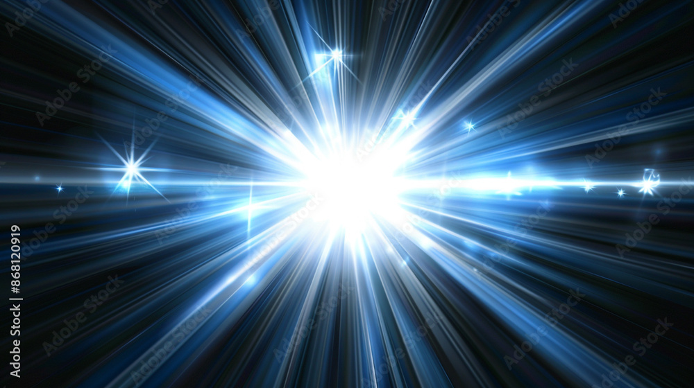 Obraz premium glowing light burst Realistic sun rays. colorful sun ray glow abstract shine light effect starburst sbeam sunshine glowing. Special lens flash, light effect. The flash flashes rays and searchlight.