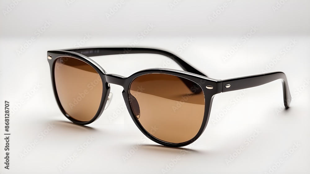 sunglasses on a white background, summer sunglasses in a modern minimalistic style sunglasses on a white background, summer sunglasses in a modern minimalistic style