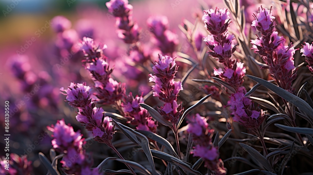 Obraz premium field of lavender HD 8K wallpaper Stock Photographic image