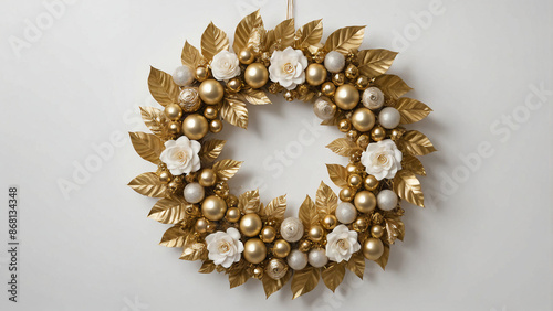 a gold wreath model