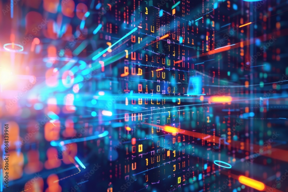 Visualization of big data with machine learning algorithms and binary code. Visualization of big data with machine learning algorithms and binary code.