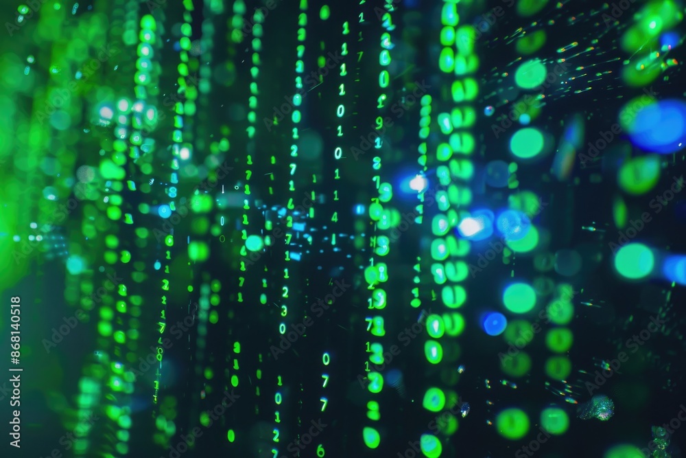 Power of Big Data in Binary Code Technology Graphic Design Power of Big Data in Binary Code Technology Graphic Design