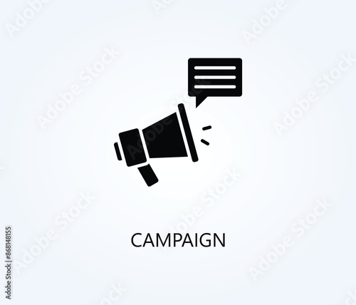  Campaign Vector, Icon Or Logo Sign Symbol Illustration  photo