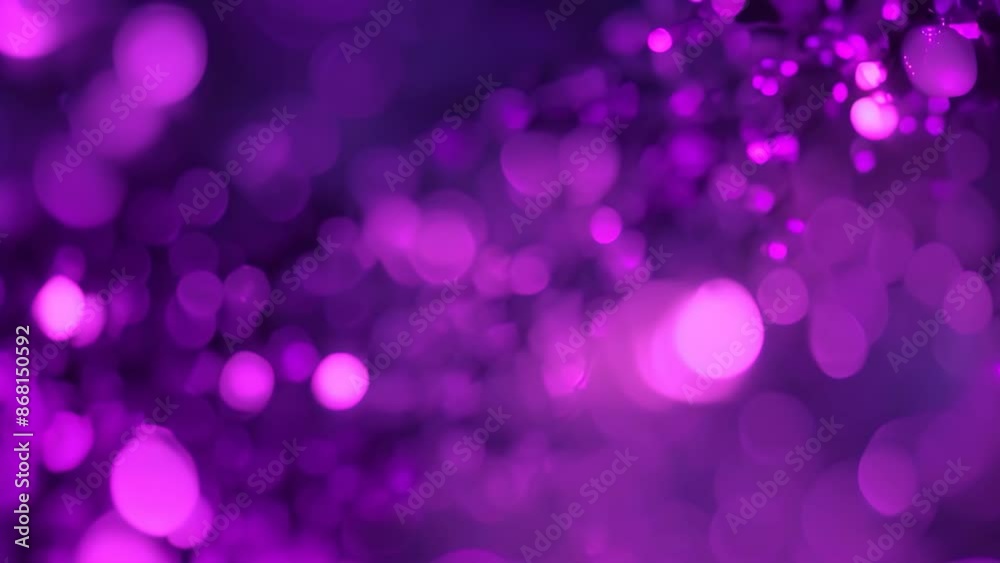 Purple background featuring twinkling bokeh lights resembling small stars, Dotted with small, twinkling purple stars Purple background featuring twinkling bokeh lights resembling small stars, Dotted with small, twinkling purple stars