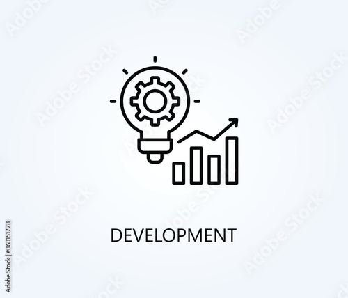  Development Vector, Icon Or Logo Sign Symbol Illustration 