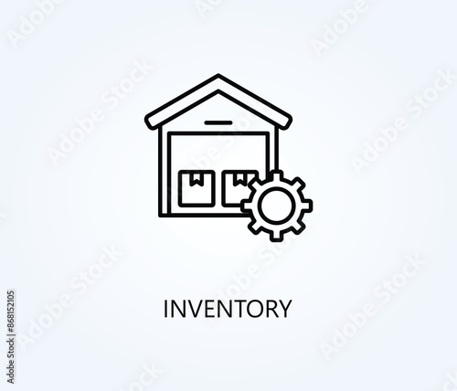  Inventory Vector, Icon Or Logo Sign Symbol Illustration 
