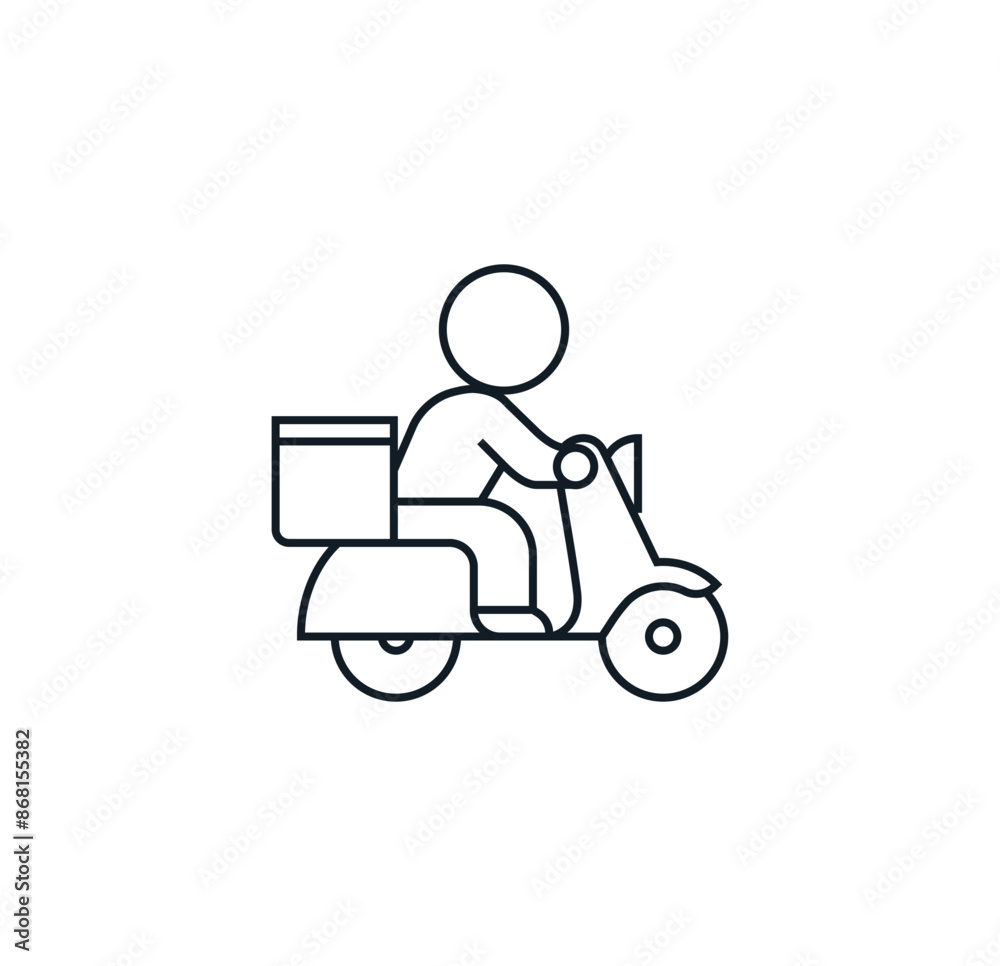 Online delivery service concept, online order tracking, delivery home and office. Scooter and bicycle courier, delivery man. Vector illustration Online delivery service concept, online order tracking, delivery home and office. Scooter and bicycle courier, delivery man. Vector illustration