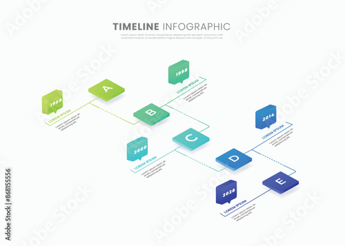 Infographic business banner template design