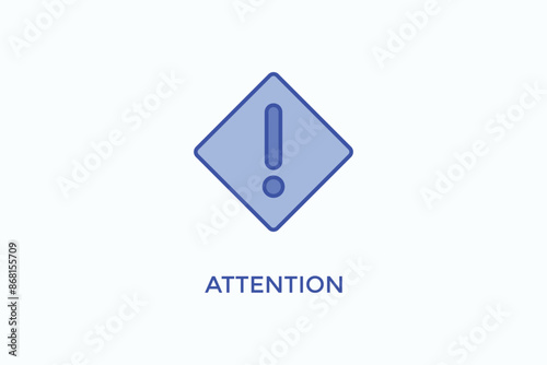 Free Download Attention. Vector Icon Or Logo Illustration - GFXLoad