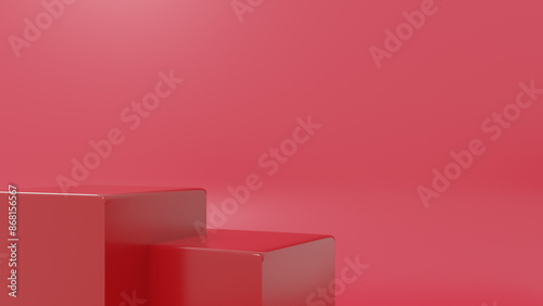 red and white abstract