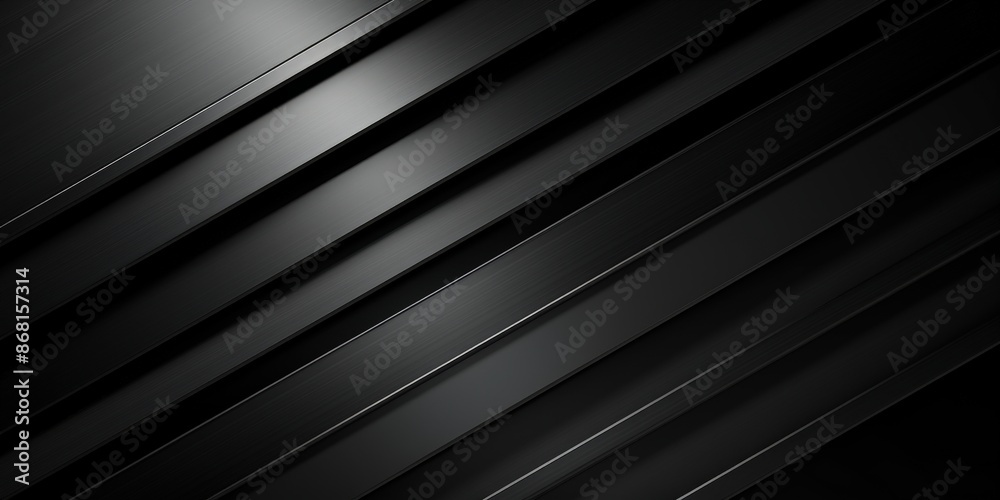 Abstract Black Diagonal Stripes