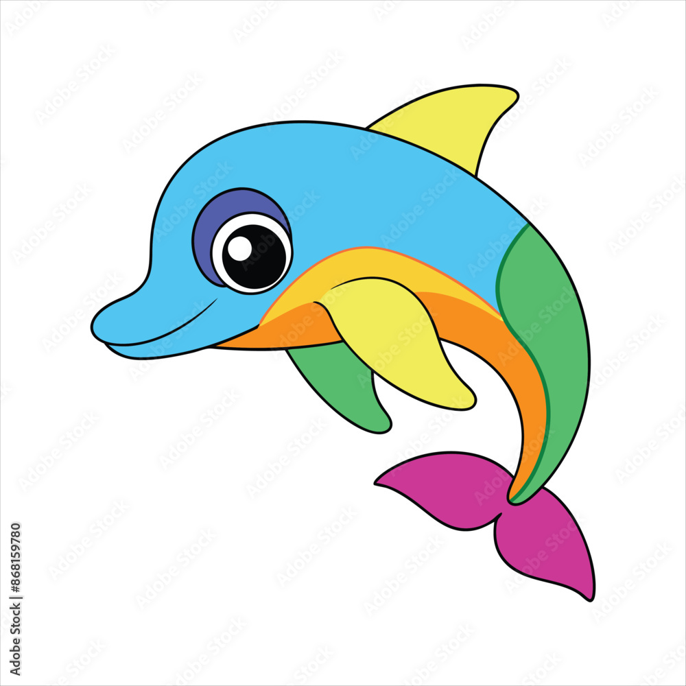 Obraz premium dolphin , dolphin vector, icon vector illustration, dolphin silhouette of a dolphin isolated on a white background, eps, png, svg, vector