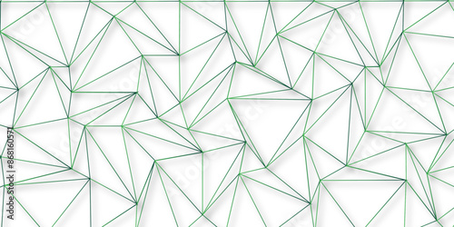 Abstract elegant background green line texture.Geometric low poly graphic.Background of triangular facets.seamless pattern from network triangular cells,wallpaper background design.vector illustration