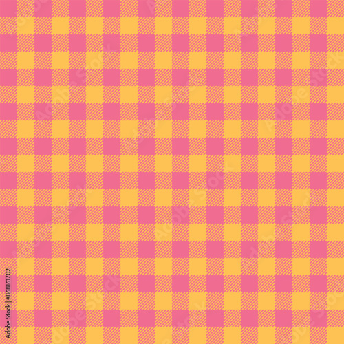 Buffalo plaid seamless pattern. Scottish tartan vector background. Gingham check graphic texture for fabric, wrapping paper, package, banner, card. Classic Shepherd's check textile print.