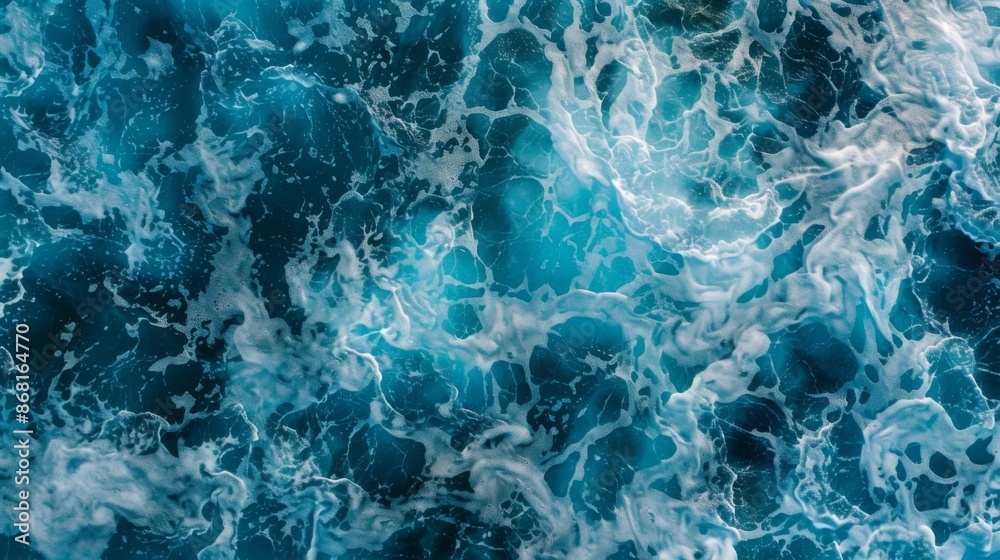 Fototapeta premium Surface clear water overlay top view background illustration generated by ai